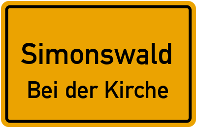 Straßenverzeichnis Simonswald Bei der Kirche