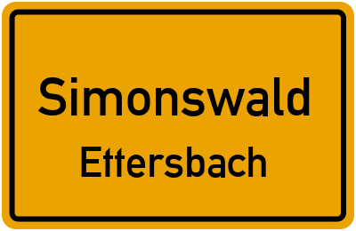 Straßenverzeichnis Simonswald Ettersbach