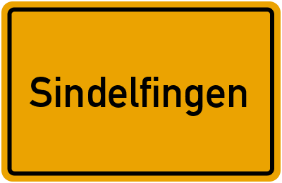Ortsschild von Stadt Sindelfingen in Baden-Württemberg