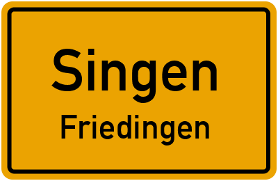 Straßenverzeichnis Singen Friedingen