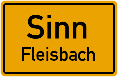 Straßenverzeichnis Sinn Fleisbach