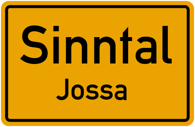 Straßenverzeichnis Sinntal Jossa