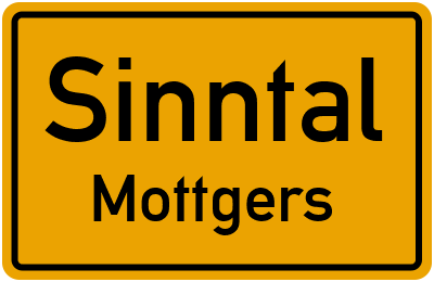 Straßenverzeichnis Sinntal Mottgers