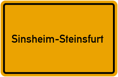 Branchenbuch Sinsheim-Steinsfurt, Baden-Württemberg