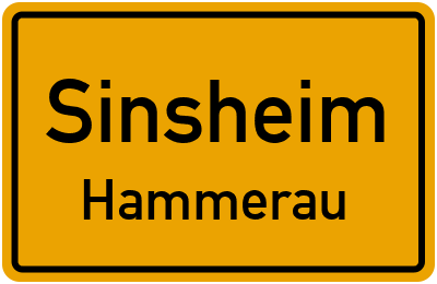 Straßenverzeichnis Sinsheim Hammerau