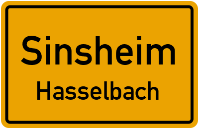 Straßenverzeichnis Sinsheim Hasselbach