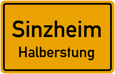 Straßenverzeichnis Sinzheim Halberstung