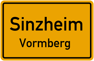 Straßenverzeichnis Sinzheim Vormberg