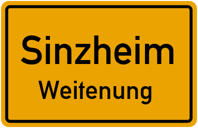 Straßenverzeichnis Sinzheim Weitenung