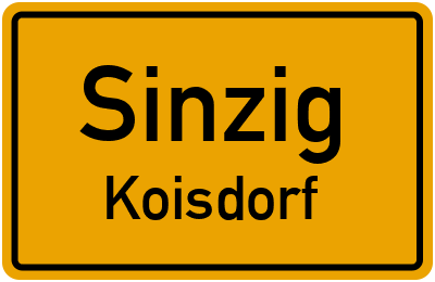 Ortsschild Sinzig Koisdorf