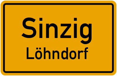 Ortsschild Sinzig Löhndorf