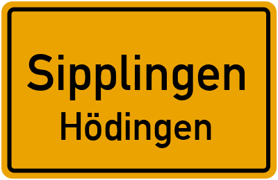 Straßenverzeichnis Sipplingen Hödingen