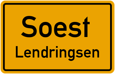 Ortsschild Soest Lendringsen