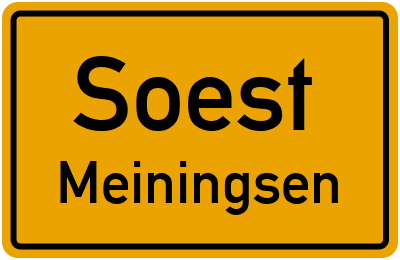 Ortsschild Soest Meiningsen