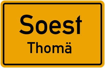 Straßenverzeichnis Soest Thomä