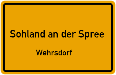 Straßenverzeichnis Sohland an der Spree Wehrsdorf