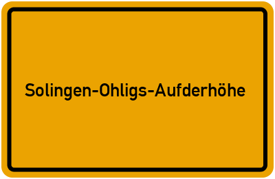 Branchenbuch Solingen-Ohligs-Aufderhöhe, Nordrhein-Westfalen