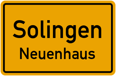 Straßenverzeichnis Solingen Neuenhaus
