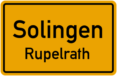 Straßenverzeichnis Solingen Rupelrath