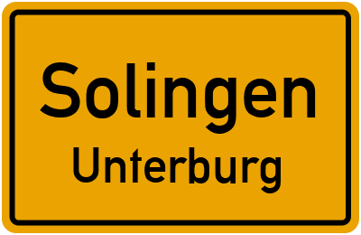 Straßenverzeichnis Solingen Unterburg