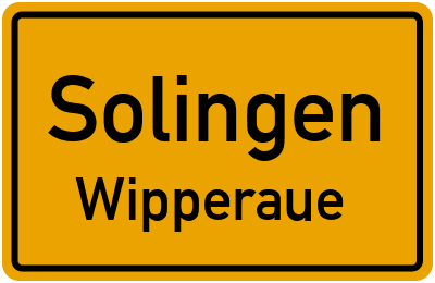 Straßenverzeichnis Solingen Wipperaue