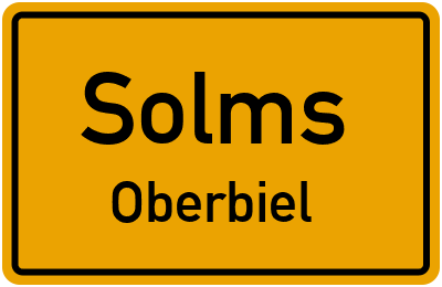 Straßenverzeichnis Solms Oberbiel