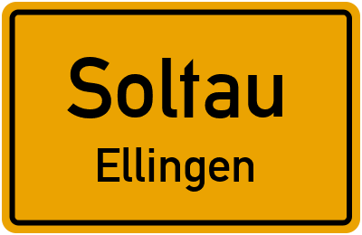 Ortsschild Soltau Ellingen