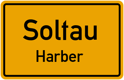 Ortsschild Soltau Harber