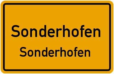 Straßenverzeichnis Sonderhofen Sonderhofen
