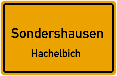 Straßenverzeichnis Sondershausen Hachelbich