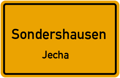 Straßenverzeichnis Sondershausen Jecha