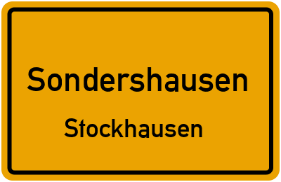 Straßenverzeichnis Sondershausen Stockhausen
