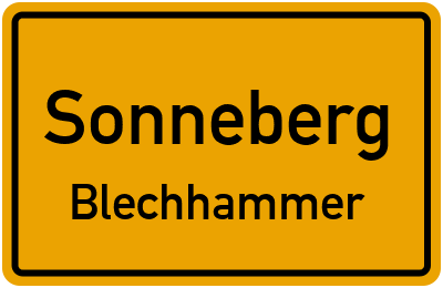 Straßenverzeichnis Sonneberg Blechhammer