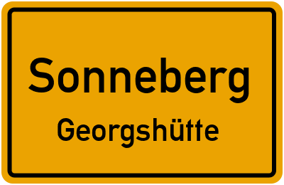 Straßenverzeichnis Sonneberg Georgshütte