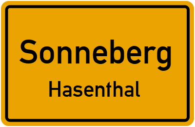 Straßenverzeichnis Sonneberg Hasenthal