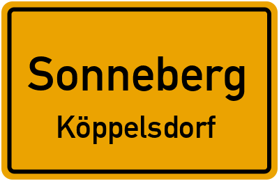 Straßenverzeichnis Sonneberg Köppelsdorf