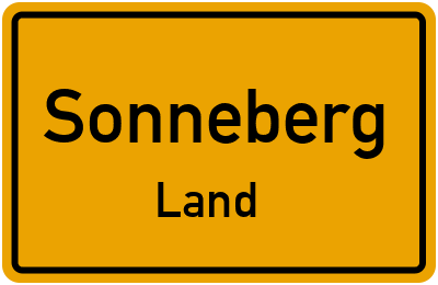 Straßenverzeichnis Sonneberg Land