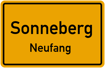 Straßenverzeichnis Sonneberg Neufang