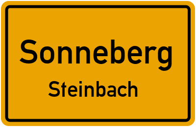 Straßenverzeichnis Sonneberg Steinbach