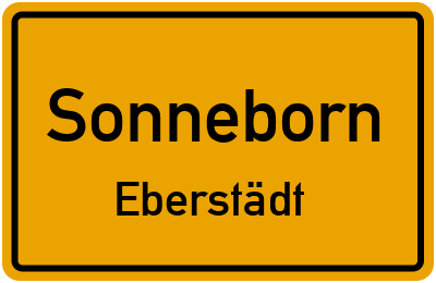 Straßenverzeichnis Sonneborn Eberstädt