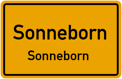 Straßenverzeichnis Sonneborn Sonneborn
