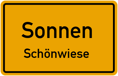 Straßenverzeichnis Sonnen Schönwiese