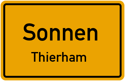 Ortsschild Sonnen Thierham