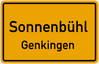 Straßenverzeichnis Sonnenbühl Genkingen
