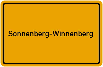Ortsschild von Gemeinde Sonnenberg-Winnenberg in Rheinland-Pfalz
