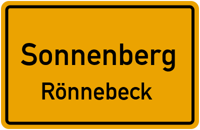 Straßenverzeichnis Sonnenberg Rönnebeck