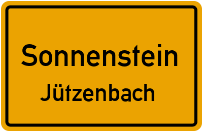 Straßenverzeichnis Sonnenstein Jützenbach