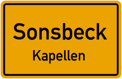 Straßenverzeichnis Sonsbeck Kapellen