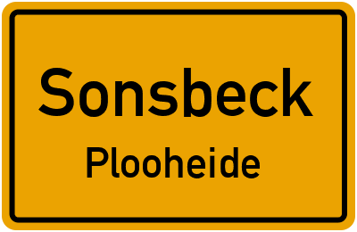 Straßenverzeichnis Sonsbeck Plooheide