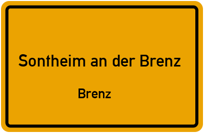 Straßenverzeichnis Sontheim an der Brenz Brenz